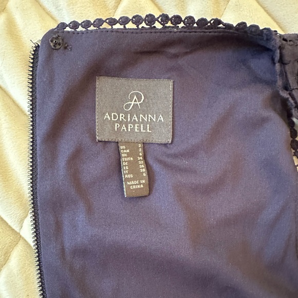 Elegant Navy Lace Dress - Picture 4 of 4